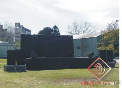 Alquiler de escenario con respaldo y laterales de 3mts x 3mts Alquiler de escenarios